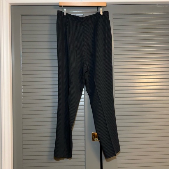 90s Vintage Black Pinstripe Suit Set by Alex Garfield & Marks - Picture 5 of 9